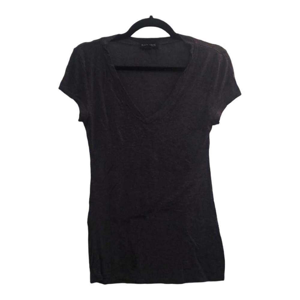 𝅺BLACK Dress V neck Tee